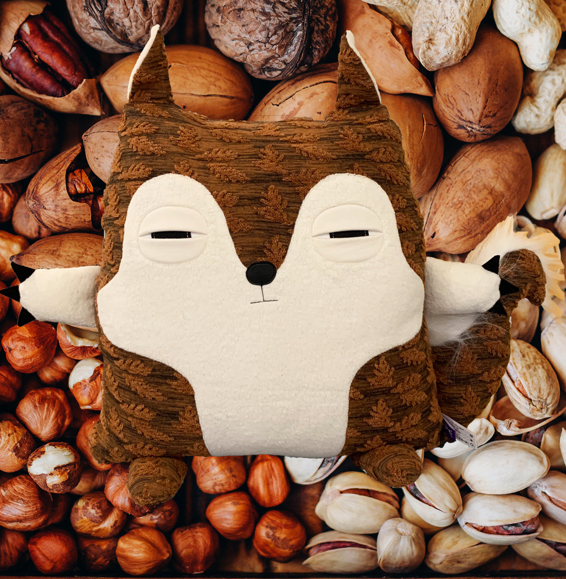 Écureuil d'automne coussin