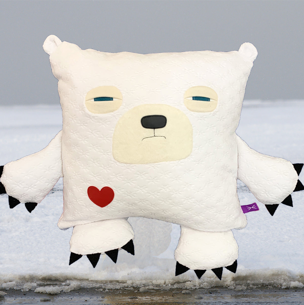Ours Polaire coussin