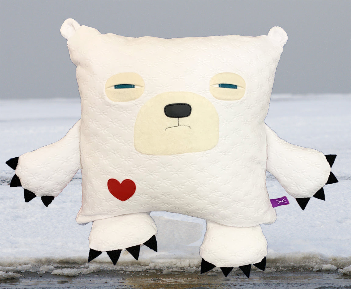 Ours Polaire coussin