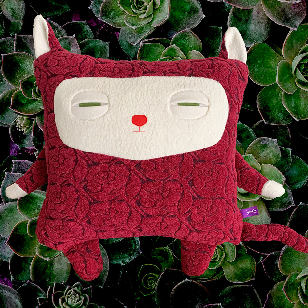 Chat Roses Coussin